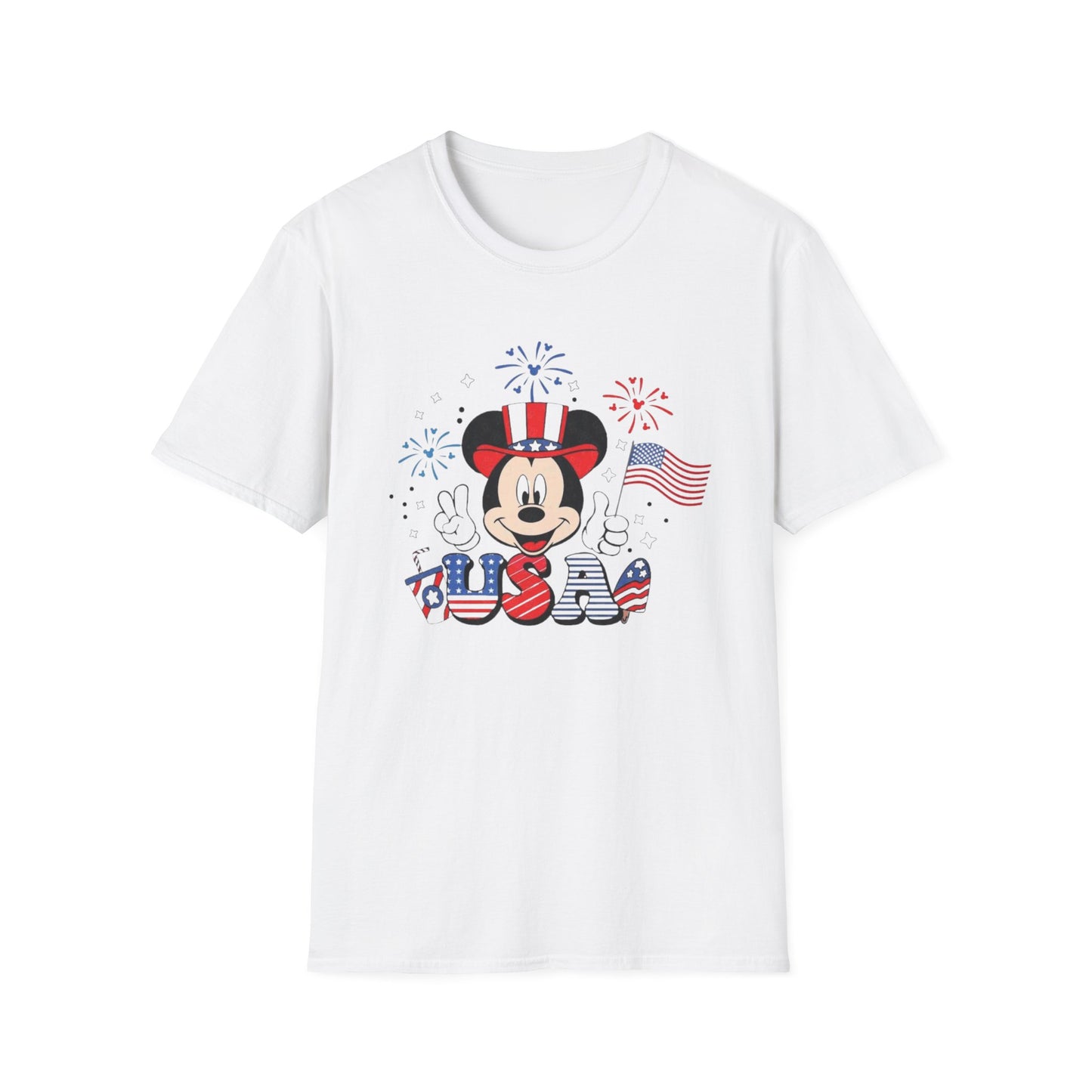 Patriotic Mickey USA T-Shirt — Fourth of July Fireworks Tee