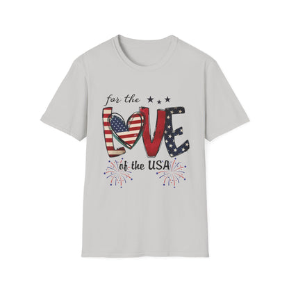 Patriotic "For the Love of the USA" T-Shirt