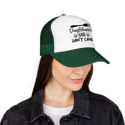 Dinglehopper Hair Don't Care; Trucker style hat