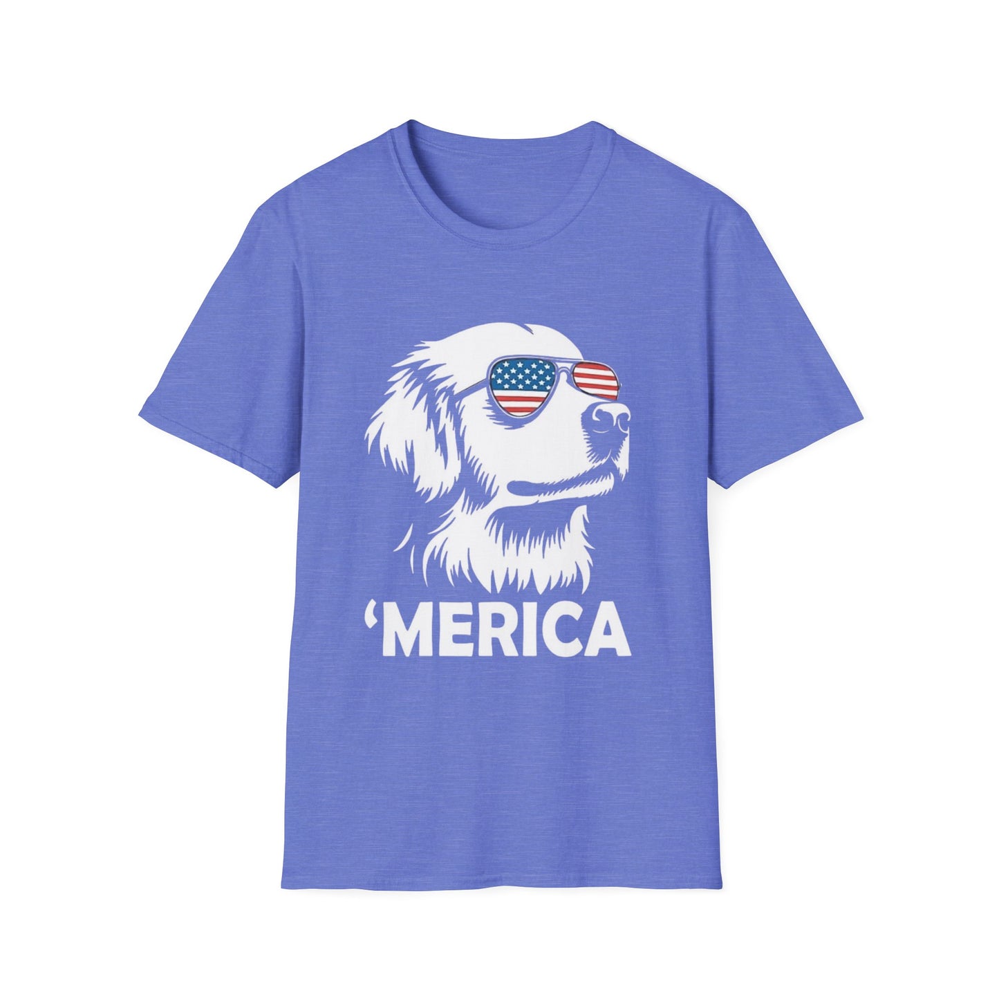 Patriotic Dog Tee — ‘Merica Sunglasses American Flag T-Shirt