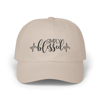 Simply Blessed Dad Baseball Cap: Soft Cotton, Unstructured - Vintage Buckle