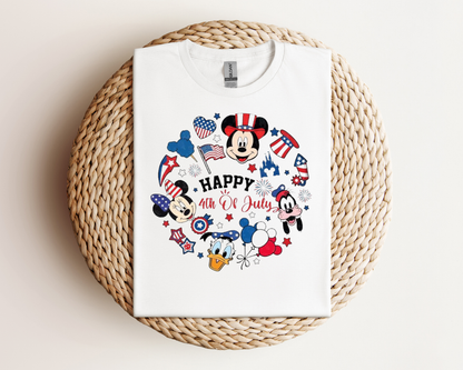 4th of July Mickey T-Shirt — Happy 4th of July Patriotic Disney Tee