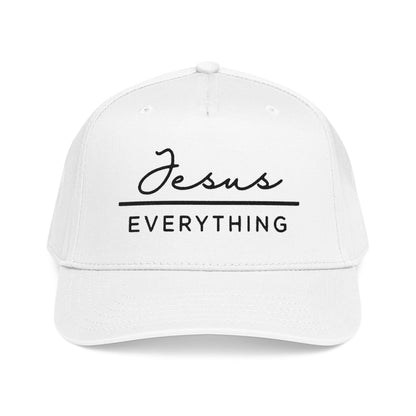 Jesus over Everything Baseball Cap - Structured Snapback with Embroidered Front