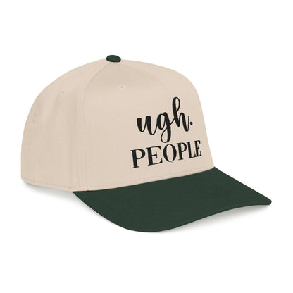 Ugh People Embroidered Cotton Twill Cap – Structured Mid-Profile Snapback
