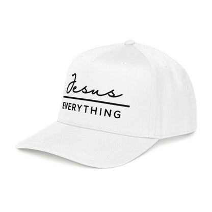 Jesus over Everything Baseball Cap - Structured Snapback with Embroidered Front