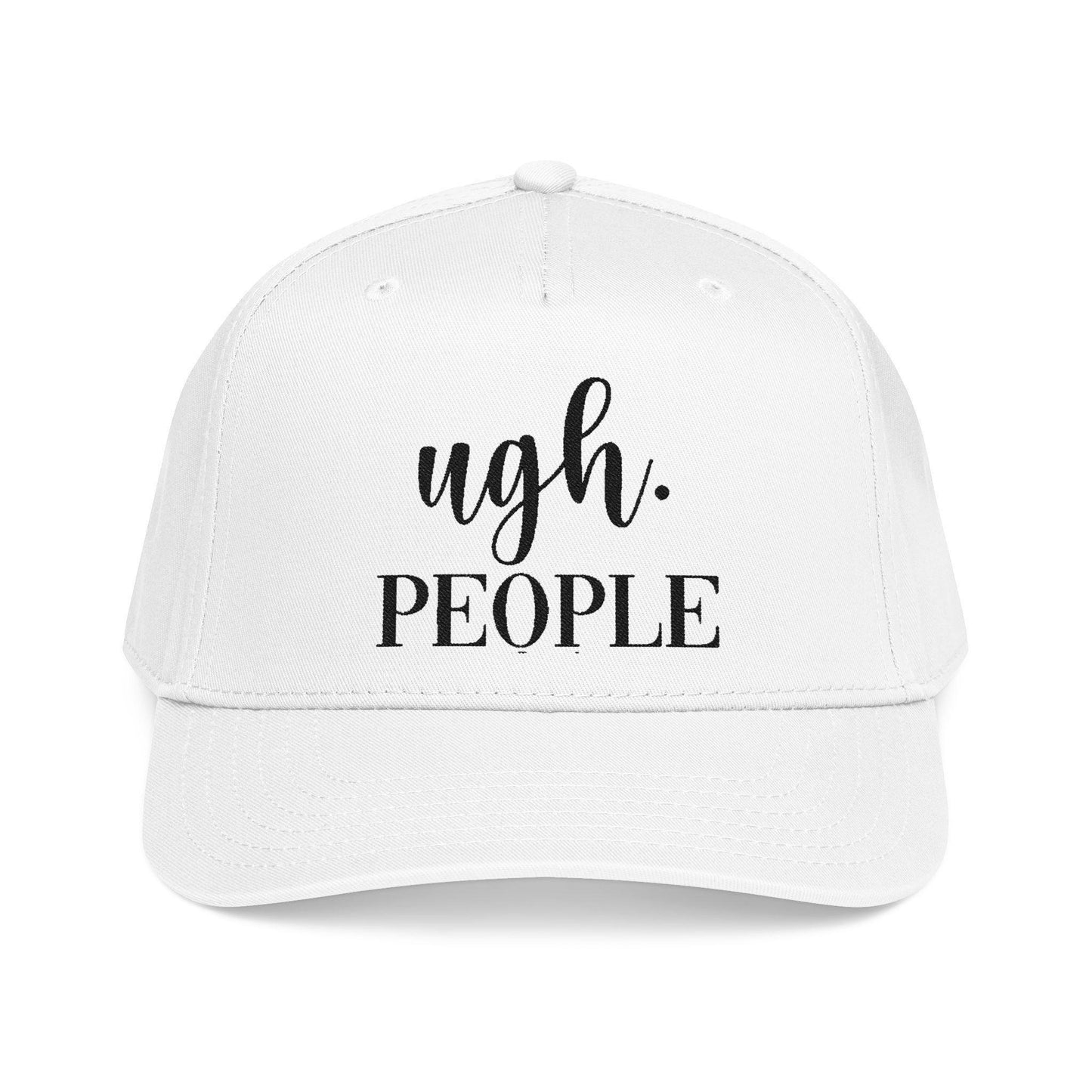 Ugh People Embroidered Cotton Twill Cap – Structured Mid-Profile Snapback
