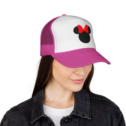 Mouse Silhouette Cap: Casual Trucker Hat (Seven Colors, Adjustable)