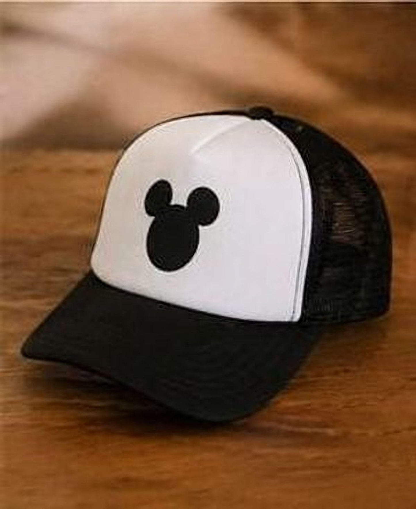 Mouse Silhouette Trucker | Black White Minimalist Cap